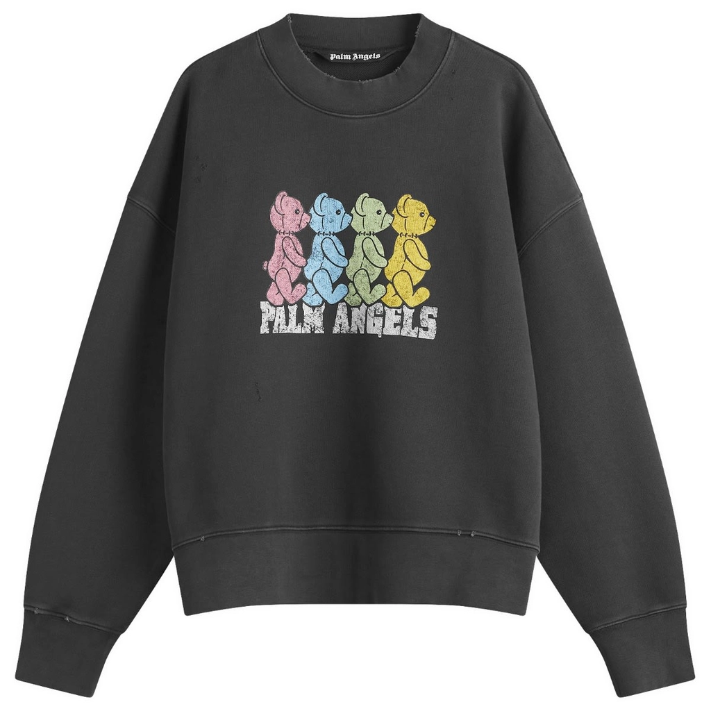 Palm Angels Men's Crossroad Bears Crew Sweat Multicolor